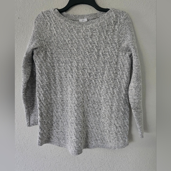 J. Jill Sweater Women Xs Gray Crew Neck Cozy Knit Travel Work School Academia - Picture 3 of 11